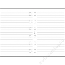 FILOFAX Kalendárium betét, jegyzetlap, pocket méret, vonalas, FILOFAX, fehér (NFX213008) gyűrűs kalendárium betétlap
