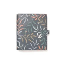 FILOFAX Kalendárium, gyûrûs, betétlapokkal, A5, FILOFAX "Botanical", sötétkék - NFX022646 (FX-022646) gyűrűskönyv