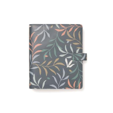 FILOFAX Kalendárium, gyűrűs, betétlapokkal, A5, FILOFAX "Botanical", sötétkék gyűrűskönyv