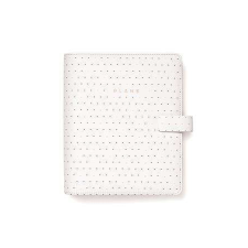 FILOFAX Kalendárium, gyűrűs, betétlapokkal, A5, FILOFAX "Moonlight", fehér naptár, kalendárium