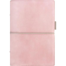 FILOFAX Kalendárium, gyűrűs, betétlapokkal, personal méret, FILOFAX, "Domino" Soft", pasztell rózsaszín gyűrűs kalendárium betétlap