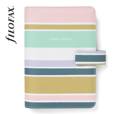 FILOFAX Kalendárium, gyűrűs, betétlapokkal, personal méret, FILOFAX "Good Vibes" mappa