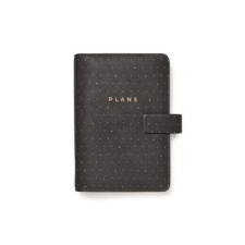 FILOFAX Kalendárium, gyűrűs, betétlapokkal, personal méret, FILOFAX Moonlight , fekete mappa