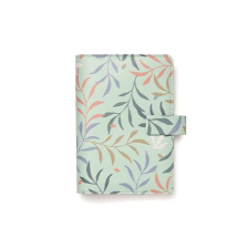 FILOFAX Kalendárium, gyűrűs, betétlapokkal, personal méret, FILOFAX "Botanical", menta gyűrűskönyv