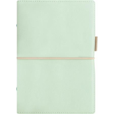 FILOFAX Kalendárium, gyűrűs, betétlapokkal, personal méret, FILOFAX, "Domino" Soft", pasztellzöld gyűrűskönyv