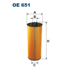 Filtron Olajszűrő FILTRON OE 651 olajszűrő