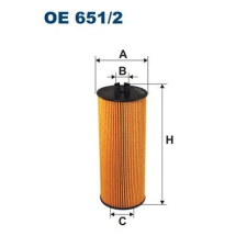 Filtron Olajszűrő FILTRON OE 651/2 olajszűrő