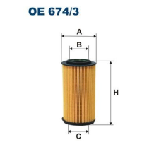 Filtron Olajszűrő FILTRON OE 674/3 olajszűrő