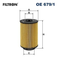 Filtron olajszűrő FILTRON OE 679/1 autóalkatrész