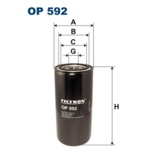 Filtron Olajszűrő FILTRON OP 592 olajszűrő