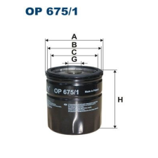 Filtron Olajszűrő FILTRON OP 675/1 olajszűrő