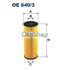 Filtron Olajszűrő (OE 640/3) olajszűrő