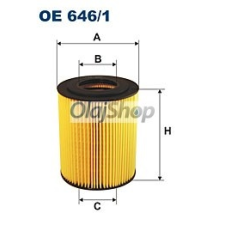Filtron Olajszűrő (OE 646/1) olajszűrő
