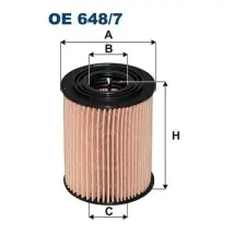 Filtron olajszűrő OE 648/7 autóalkatrész