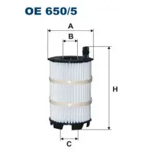 Filtron olajszűrő OE 650/5 autóalkatrész