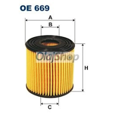 Filtron Olajszűrő (OE 669) olajszűrő