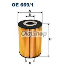 Filtron Olajszűrő (OE 669/1) olajszűrő