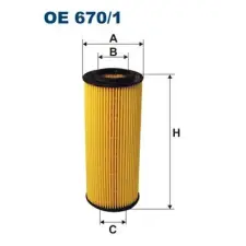 Filtron olajszűrő OE 670/1 autóalkatrész