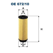 Filtron olajszűrő OE 672/10 autóalkatrész