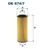 Filtron olajszűrő OE 674/7