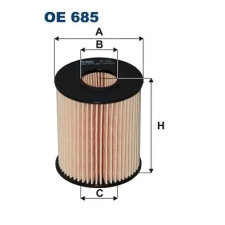Filtron olajszűrő OE 685 autóalkatrész