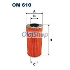 Filtron Olajszűrő (OM 610) olajszűrő