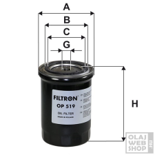 Filtron olajszűrő OP519 olajszűrő