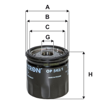 Filtron Olajszűrő OP543/1 olajszűrő