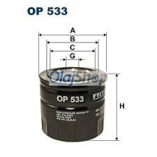 Filtron Olajszűrő (OP 533) olajszűrő