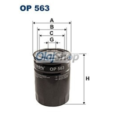 Filtron Olajszűrő (OP 563) olajszűrő