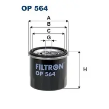 Filtron olajszűrő OP 564 autóalkatrész