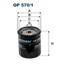 Filtron olajszűrő OP 570/1 autóalkatrész