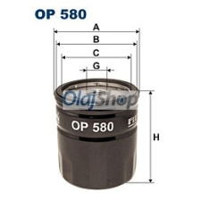 Filtron Olajszűrő (OP 580) olajszűrő