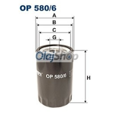 Filtron Olajszűrő (OP 580/6) olajszűrő