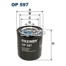 Filtron Olajszűrő (OP 597) olajszűrő