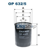 Filtron Olajszűrő (OP 632/5) olajszűrő