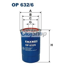 Filtron Olajszűrő (OP 632/6) olajszűrő