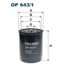 Filtron olajszűrő OP 643/1 autóalkatrész