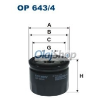 Filtron Olajszűrő (OP 643/4) olajszűrő