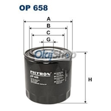 Filtron Olajszűrő (OP 658) olajszűrő