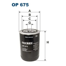 Filtron olajszűrő OP 675 autóalkatrész