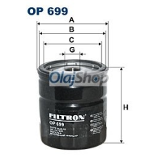 Filtron Olajszűrő (OP 699) olajszűrő