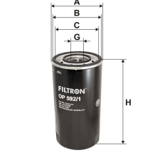 Filtron OP592/1 olajszűrő olajszűrő