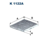 Filtron Szűrő, utastér levegő FILTRON K 1122A