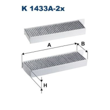 Filtron szűrő, utastér levegő FILTRON K 1433A-2x autóalkatrész