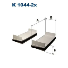 Filtron szűrő, utastér levegő K 1044-2x autóalkatrész