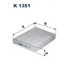 Filtron szűrő, utastér levegő K 1351