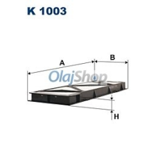 Filtron Utastérszűrő (K 1003) pollenszűrő