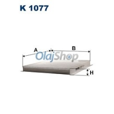 Filtron Utastérszűrő (K 1077) pollenszűrő