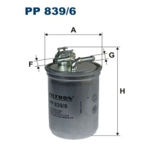 Filtron Üzemanyagszűrő FILTRON PP 839/6 üzemanyagszűrő